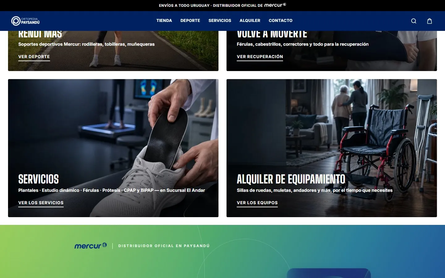 Ortopedia Paysandú: Servicios y alquiler